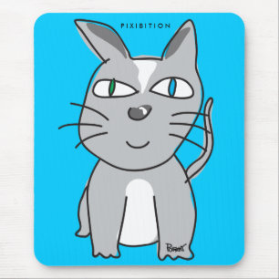 Tapis De Souris Chat gris Mousepad de Kitty