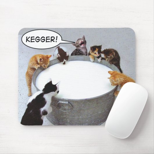 Tapis De Souris Chat Kegger Mousepad (Avec souris)