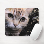 Tapis De Souris Chat, Kitten, Gustaf (Avec souris)