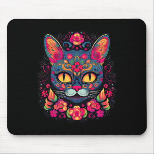 Tapis De Souris Chat Kitty Kitten Patrouilles Crâne à sucre Calave