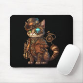 Tapis De Souris Chat Kitty Kitty Steampunk (Avec souris)