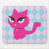 Tapis De Souris Chat Kitty Rose (Devant)