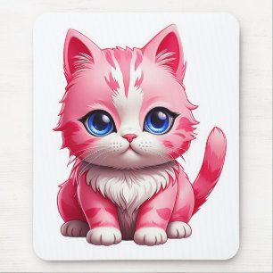 Tapis De Souris Chat Kitty Rose Cute