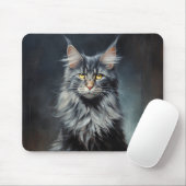 Tapis De Souris chat Maine Coon (Avec souris)