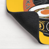 Tapis De Souris Chat mangeant des ramen (Coin)