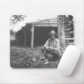 Tapis De Souris Chat mangeant hors d'une boîte de café (Avec souris)