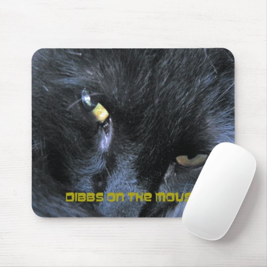 Tapis De Souris Chat mauvais - Dibbs sur la souris - Mousepad (Avec souris)
