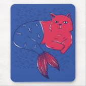 Tapis De Souris Chat Mermaid (Devant)