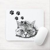 Tapis de souris Chat Mignon (Avec souris)