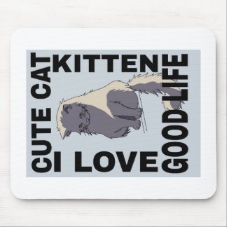 Tapis De Souris Chat mignon bonne vie