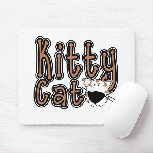 Tapis De Souris Chat mignon de Kitty (Avec souris)