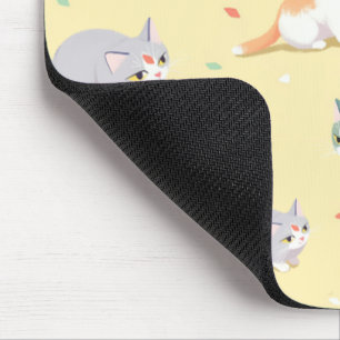 Tapis De Souris Chat Mignon Motif