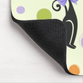 Tapis De Souris Chat moderne du milieu du siècle (Coin)