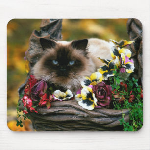 Tapis De Souris Chat Mousepad de pot de fleur