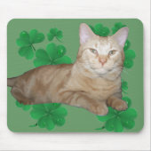 Tapis De Souris Chat Mousepad de shamrock (Devant)