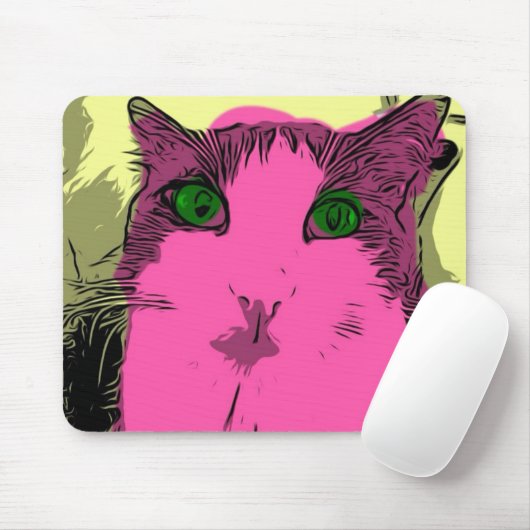 Tapis De Souris Chat Mousepad d'Ezra (Avec souris)
