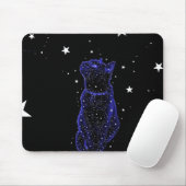 Tapis De Souris Chat Mousepad d'observation des étoiles (Avec souris)