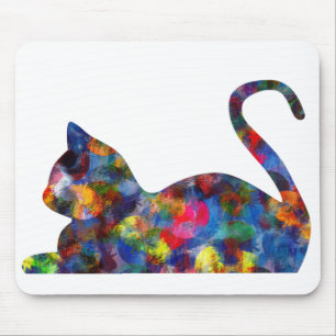 Tapis De Souris Chat Mousepad multicolore