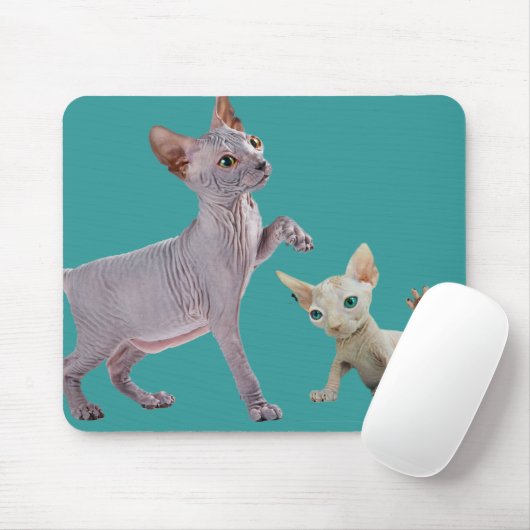 Tapis De Souris Chat Mousepads de Sphynx (Avec souris)