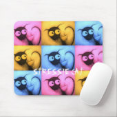 Tapis De Souris Chat multi Mousepad de Stressie (Avec souris)