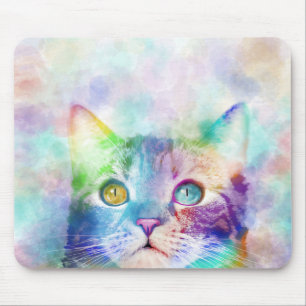 Tapis De Souris chat multicolore cat 663