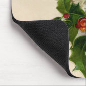Tapis De Souris Chat Noël Joyau Holly Kitten Art antique (Coin)