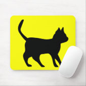 Tapis De Souris Chat noir (Avec souris)