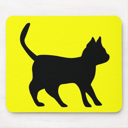 Tapis De Souris Chat noir (Devant)