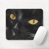 Tapis De Souris Chat noir (Avec souris)