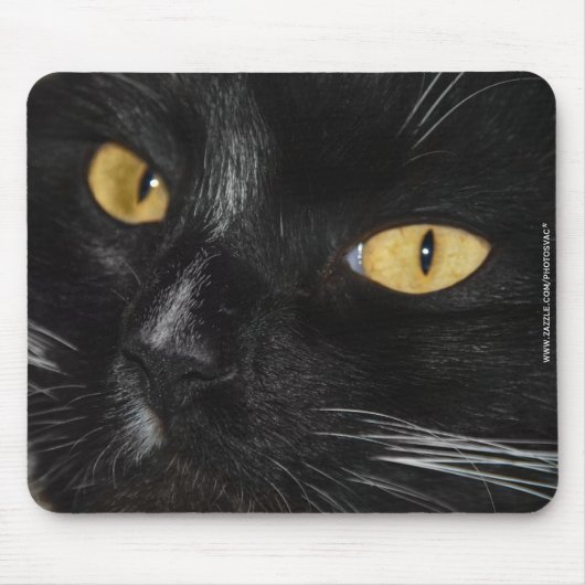 Tapis De Souris Chat noir (Devant)
