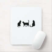 Tapis De Souris Chat noir (Avec souris)