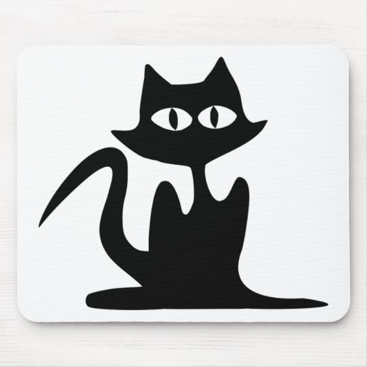TAPIS DE SOURIS CHAT NOIR (Devant)