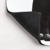 Tapis de souris chat noir assis (Coin)