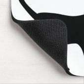 Tapis De Souris Chat noir avec chauve-souris (Coin)