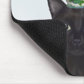 Tapis De Souris Chat noir avec Teups et Blackbird (Coin)
