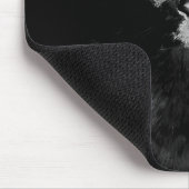 Tapis De Souris Chat noir brillant (Coin)