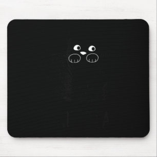Tapis De Souris Chat noir drôle Kit-Tea Graphique