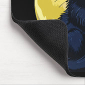 Tapis De Souris Chat noir en colère (Coin)