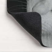 Tapis De Souris Chat noir et blanc (Coin)