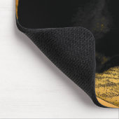 Tapis De Souris Chat noir et orange (Coin)