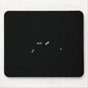 Tapis De Souris Chat Noir Ew Personnes Meowy Drôle Amateur de Chat