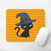 Tapis De Souris Chat noir mignon (Avec souris)