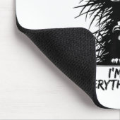 Tapis De Souris Chat noir mignon C'est bon Je vais bien Tout est s (Coin)