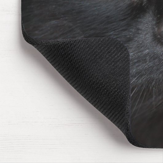 Tapis De Souris Chat noir Mousepad (Coin)
