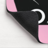 Tapis De Souris Chat noir qui regarde (Coin)