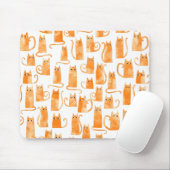 Tapis De Souris Chat orange (Avec souris)