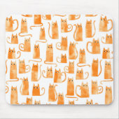 Tapis De Souris Chat orange (Devant)