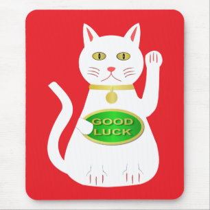 Tapis De Souris Chat Oriental Lucky