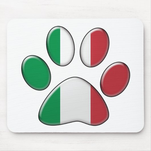 Tapis De Souris Chat patriotique italien (Devant)