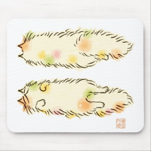 Tapis De Souris Chat pelucheux de fiasco (calicot)